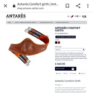 Antares comfort girth